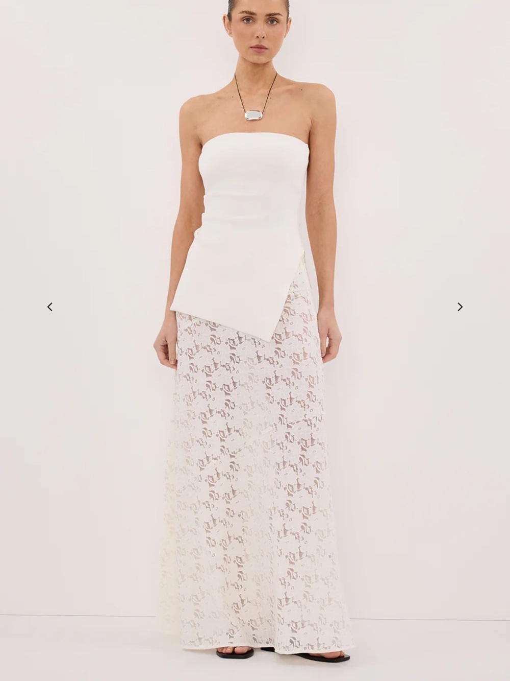 Dissh Loula White Lace Skirt
